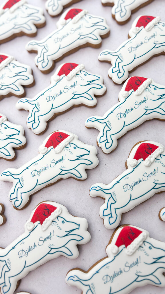 Logo firmy na zamówienie – ręcznie dekorowane Pierniki świąteczne dla firm