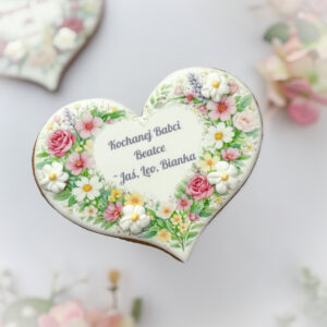 Piernik serce z dedykacją dla Babci – prezent na Dzień Babci i Dziadka