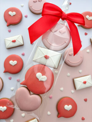 Zestaw pierniczków walentynkowych